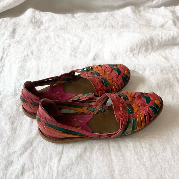 Vintage Apache Multicolour Huaraches Leather Sandals - Picture 5 of 14